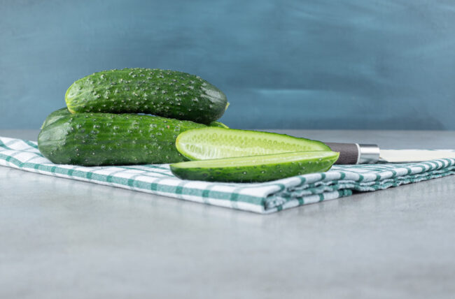 Fresh Persian cucumbers ideal for foodservice use