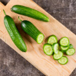 resh Persian cucumbers ready for plant-based meals