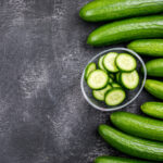 High quality Persian cucumbers with smooth green skin