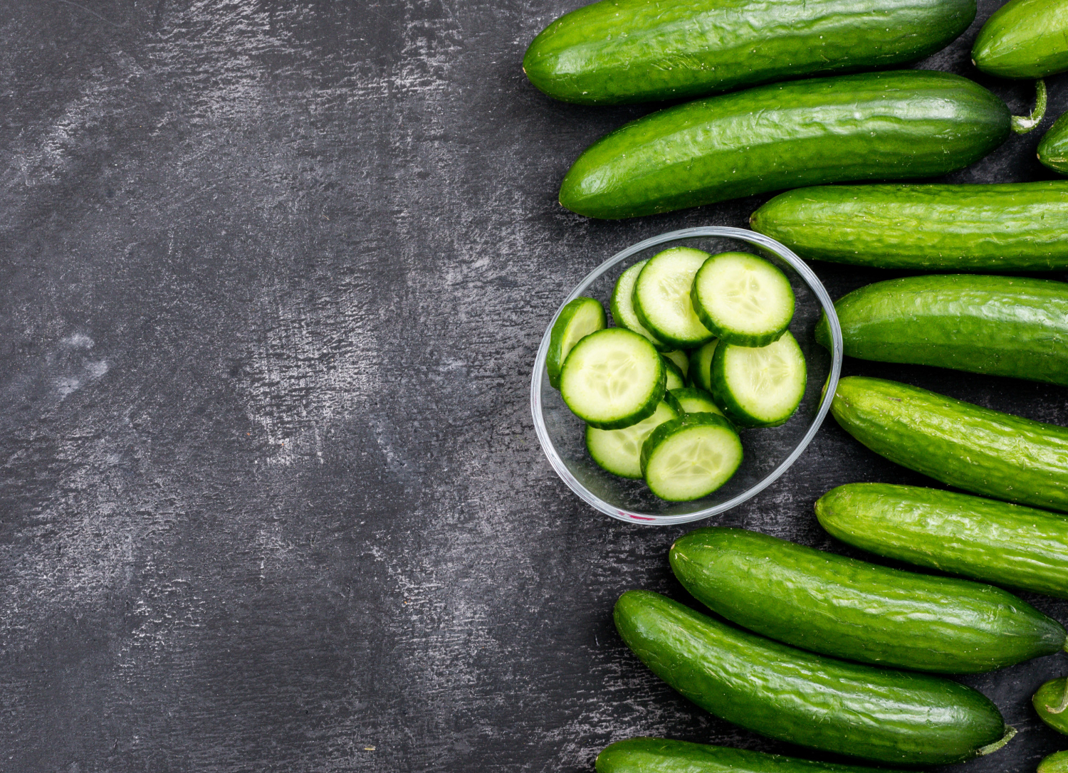 High quality Persian cucumbers with smooth green skin
