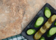 Fresh Persian cucumbers used by California chefs in farm-to-table cuisine