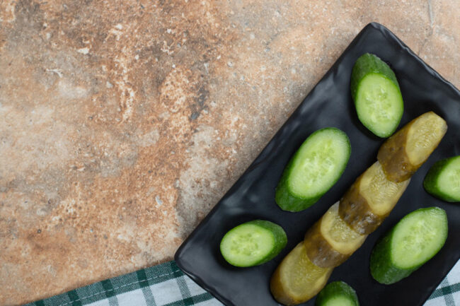 57665 Fresh Persian cucumbers used by California chefs in farm-to-table cuisine