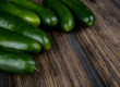 Premium Persian cucumbers with smooth skin and vibrant green color