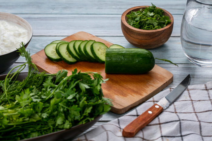 Persian cucumbers used in keto and low-carb wellness menu dishes