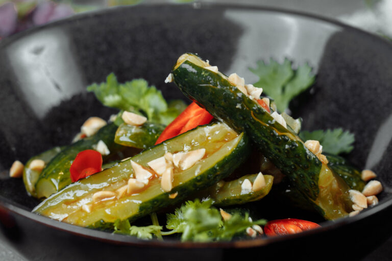 Persian cucumbers used in global cuisine dishes