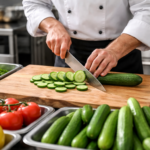 produce sizing efficiency with uniform vegetables in commercial kitchen