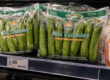 Persian cucumbers displayed in grab-and-go retail foods at a grocery store