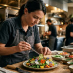 Persian cucumbers featured in a fresh farm-to-table restaurant dish