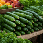 Seasonal Persian cucumber pairings with herbs, fruits, and vegetables